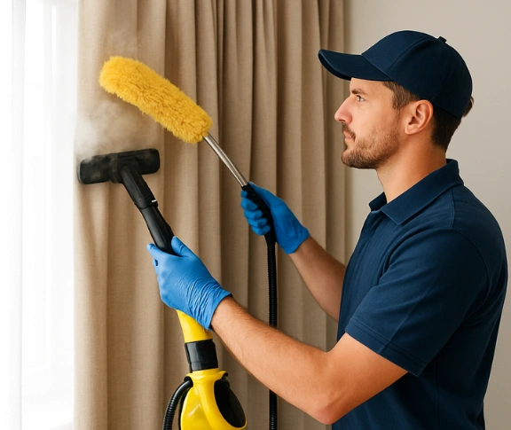 Trusted drapes cleaning technician Matty Curtain Cleaning bossley-park-nsw QLD