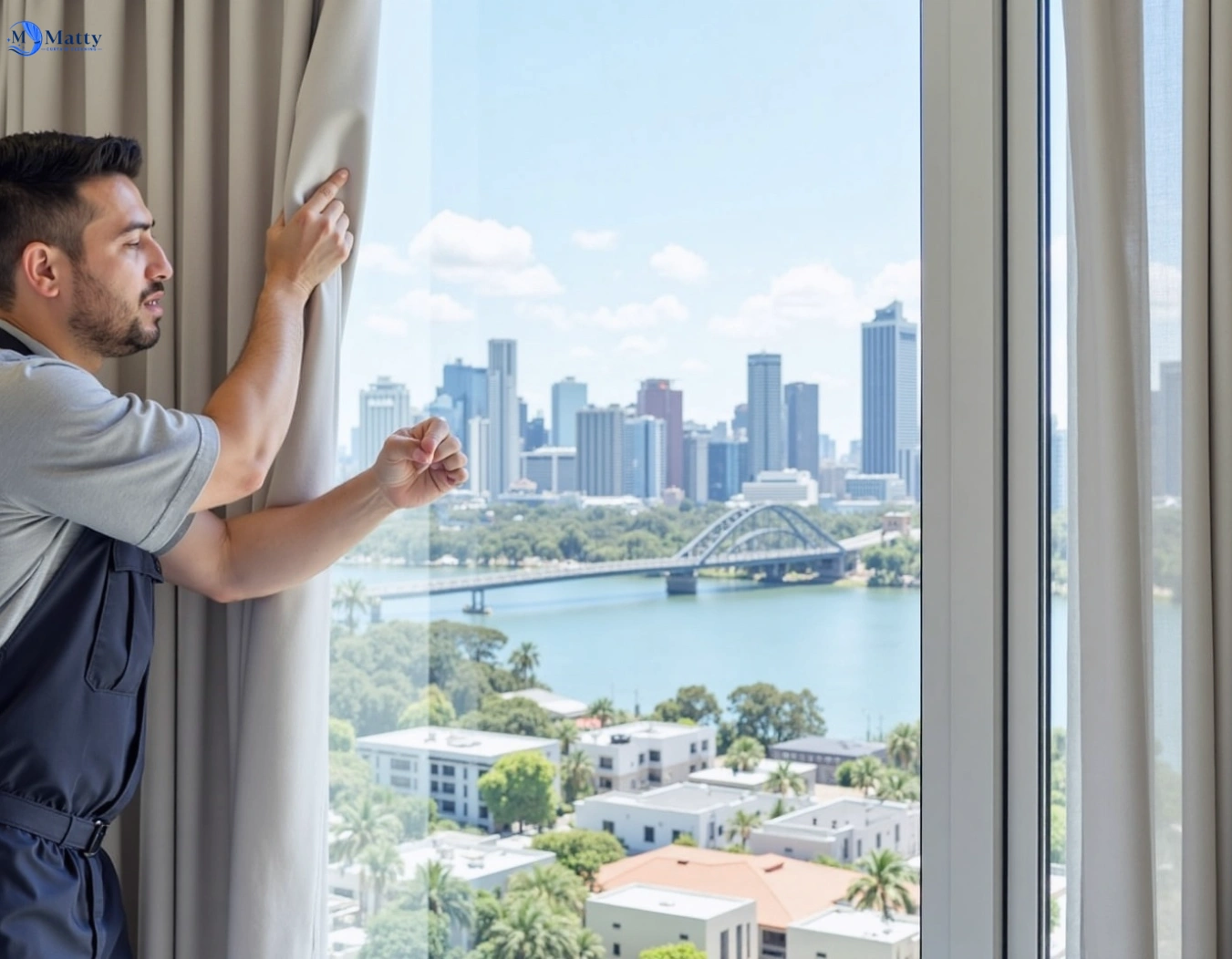 Professional curtain steam cleaning service bossley-park-nsw QLD by Matty Curtain Cleaning